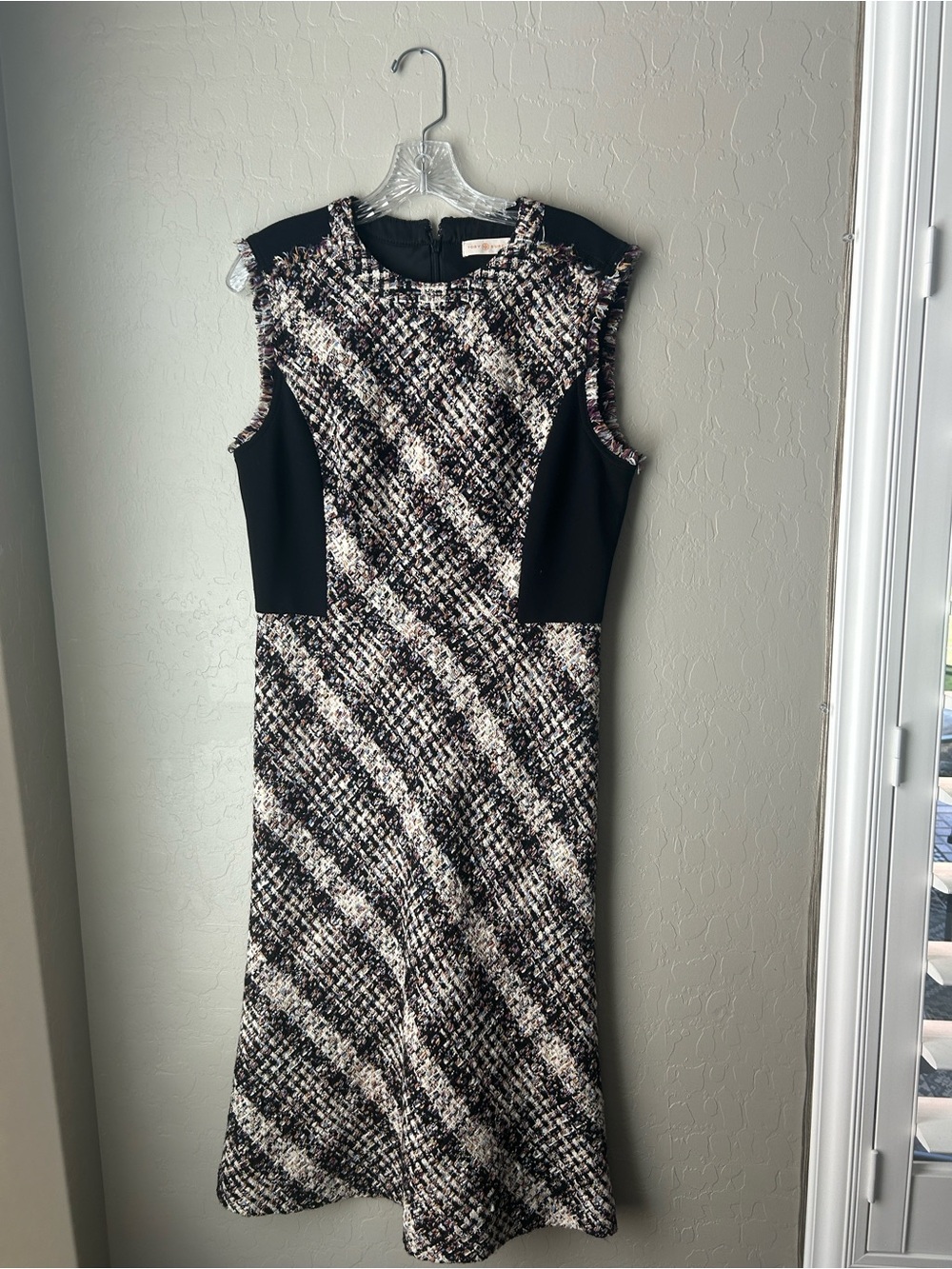 Tory Burch Tweed Sleeveless Sheath Dress